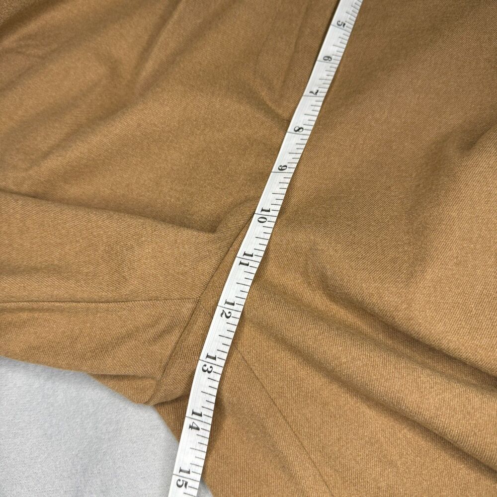 LOFT The Peyton Trouser Camel Tan Wide Leg Pleated High Rise Pants Size 4 NEW - Picture 8 of 11
